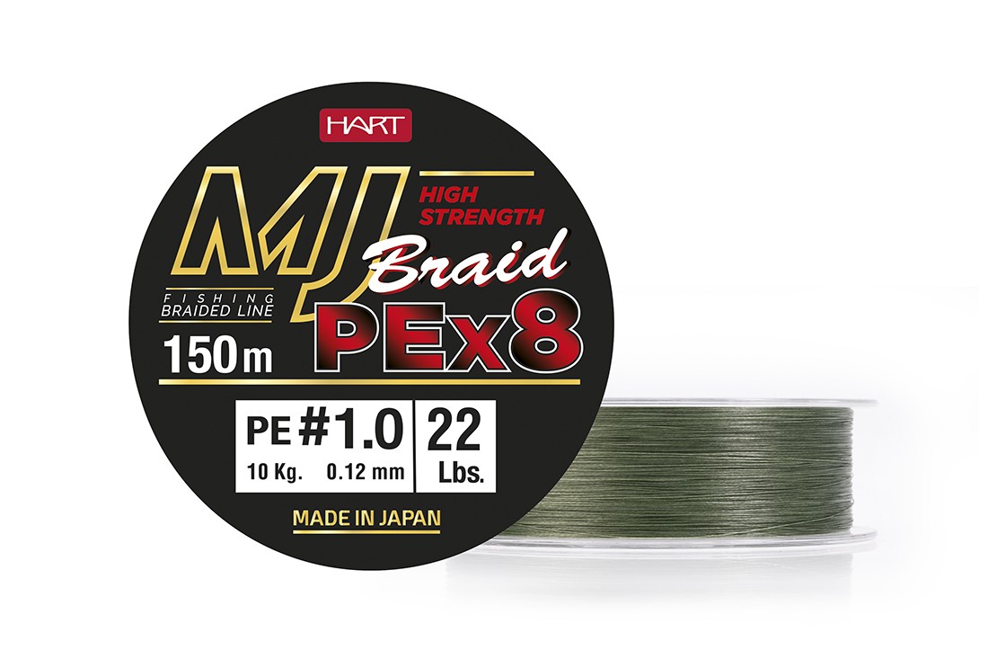 Geflochtene Schnur HART MJ BRAID OLIVE GREEN